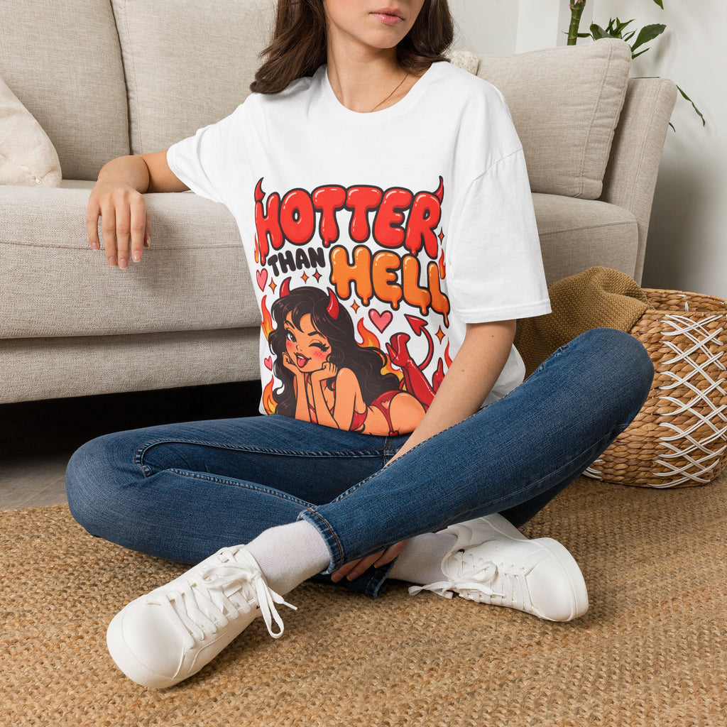 Hotter Than Hell Graphic Lounge & Sleep T-Shirt