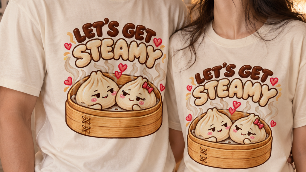Let's Get Steamy Dumpling Lounge & Sleep Tee