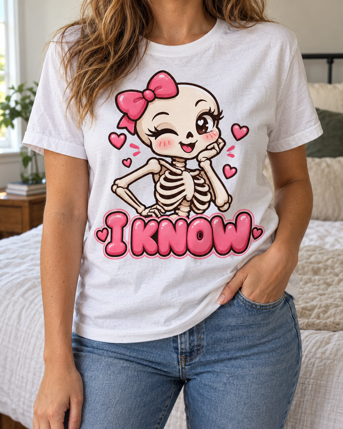 I Know Skeleton Couples Tee (Female)