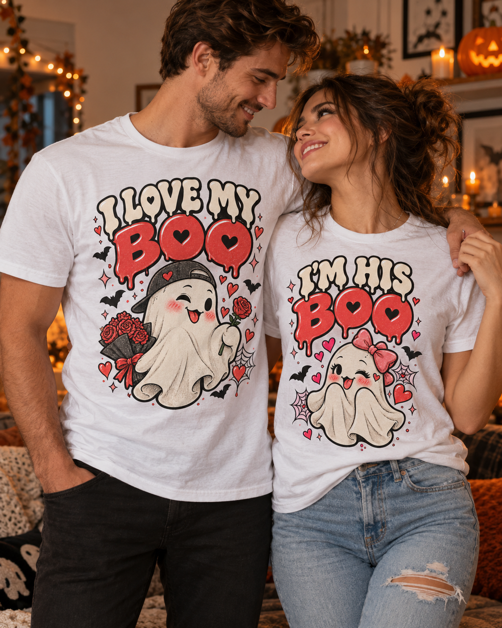 I'm His Boo Couples Tee (Female)