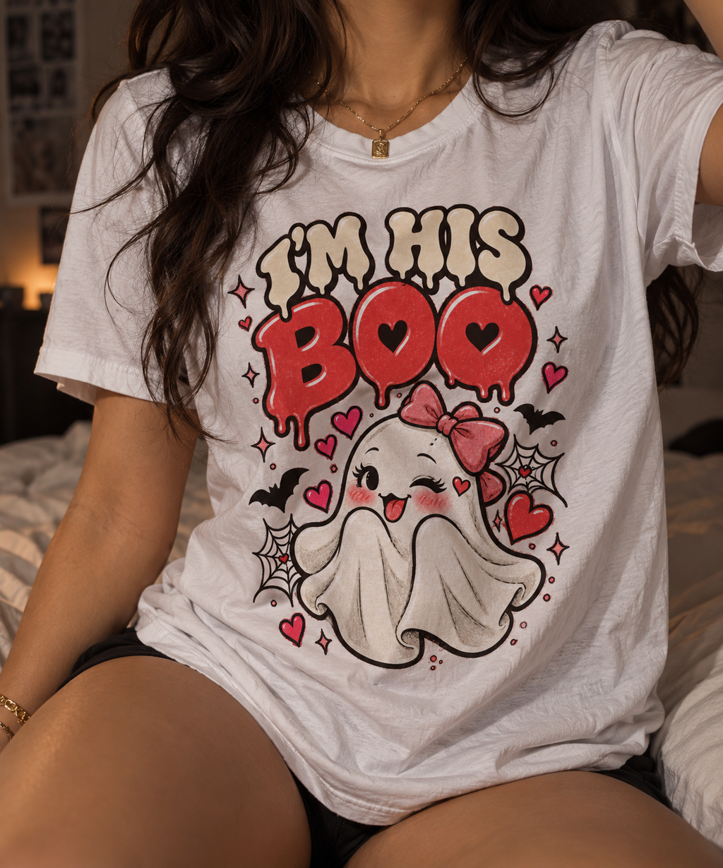 I'm His Boo Couples Tee (Female)