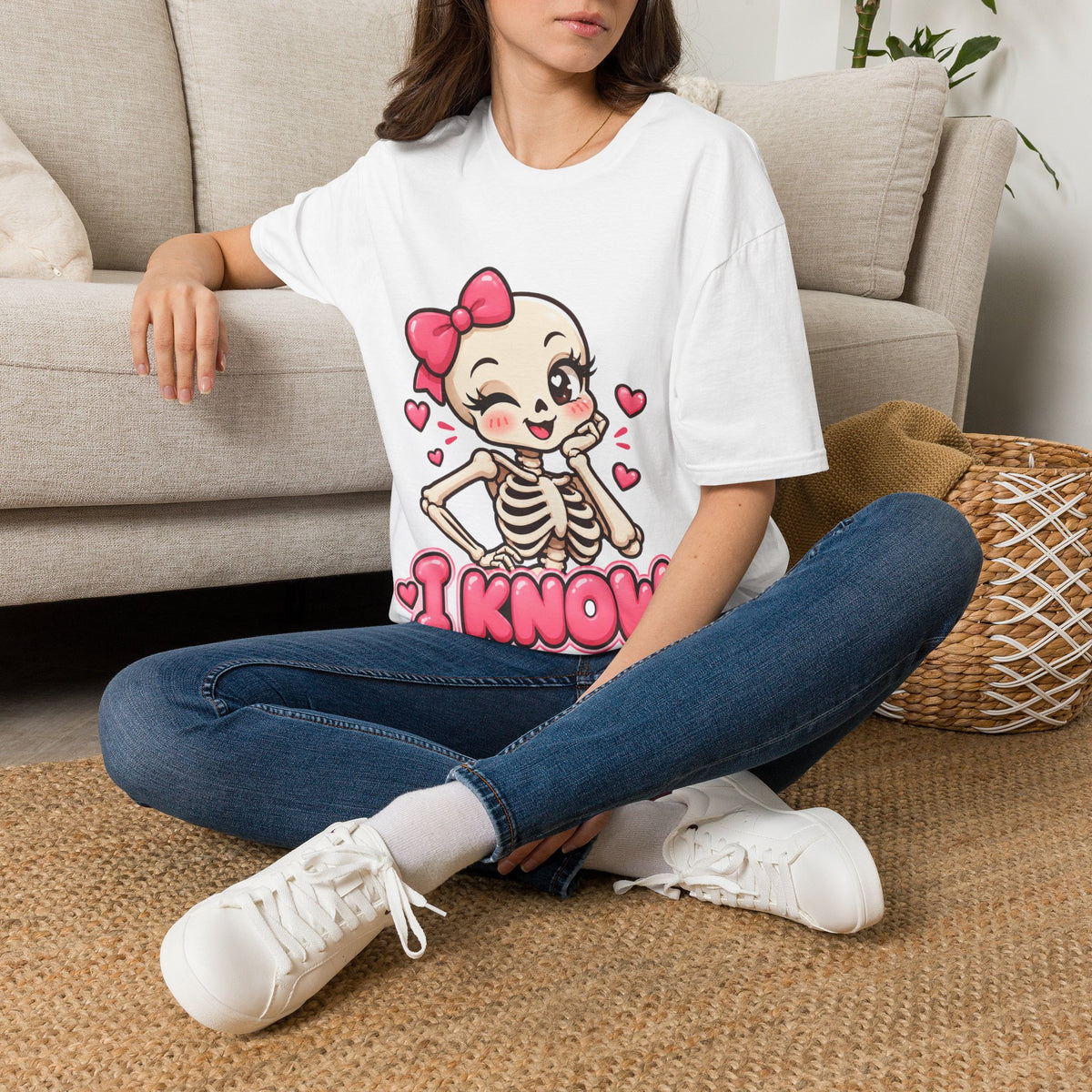 I Know Skeleton Couples Tee (Female)