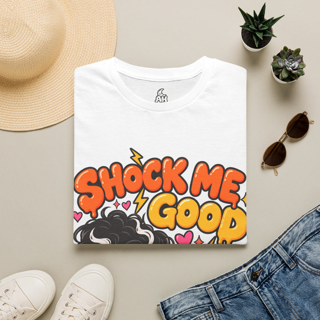 Shock Me Good Funny Halloween Graphic Lounge & Sleep T-Shirt